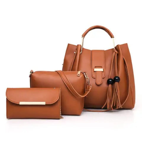 "Three-Piece Ladies Bag Set โ Elegant, Versatile, and Perfectly Coordinated"